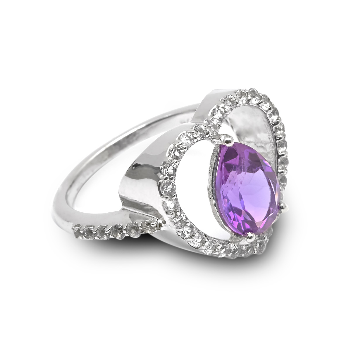 Bague amethyste argent Laetitia